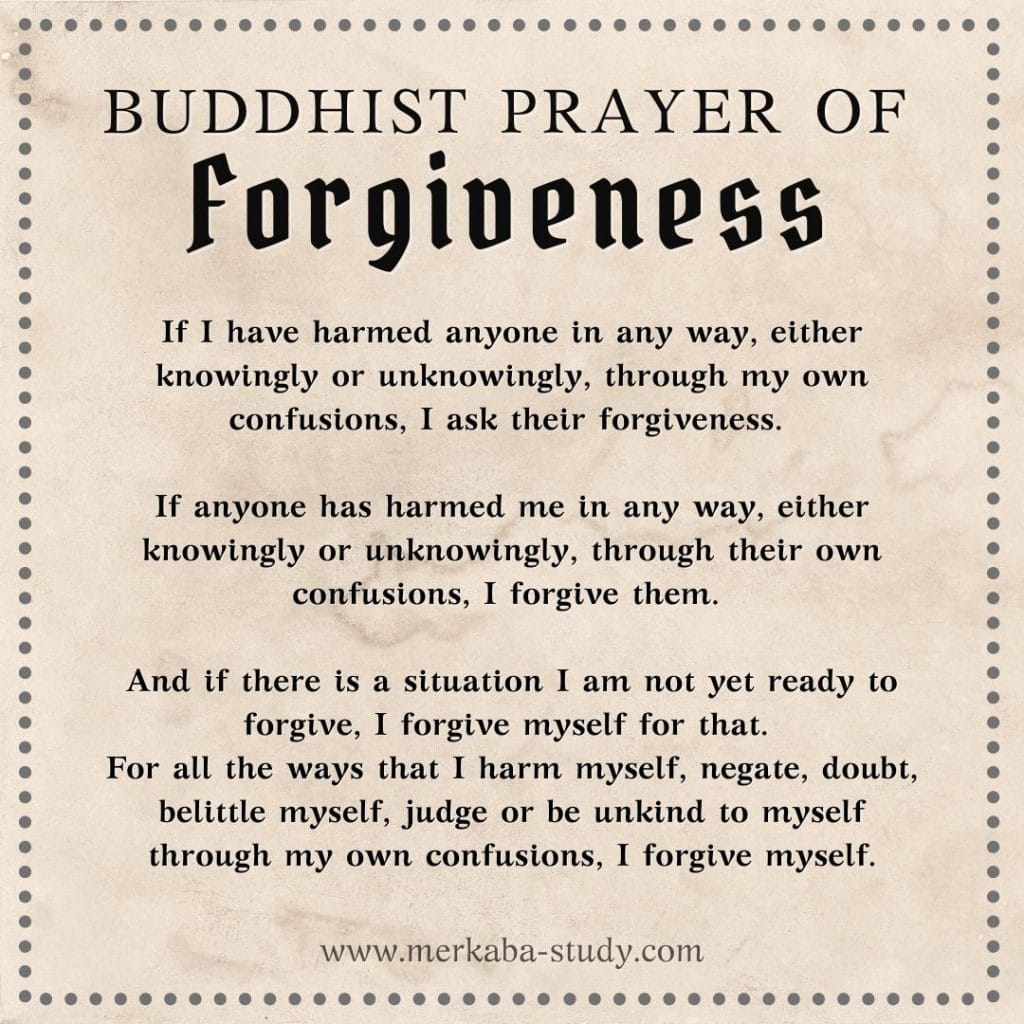 buddhist prayer of forgiveness 