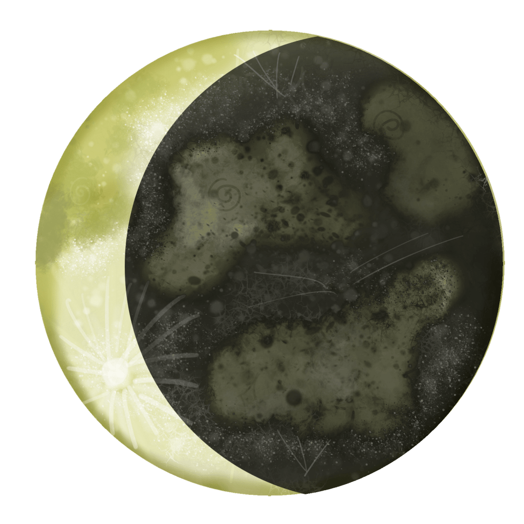 waning crescent moon magic merkaba study