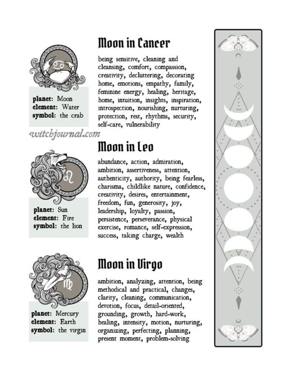 Advanced Moon Magic Book of Shadows Pages