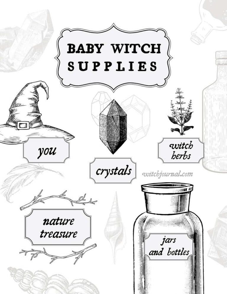 Free Grimoire Printable - Basic Magic Book of Shadows Pages ⋆ Witch Journal