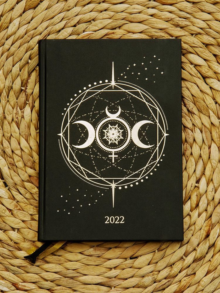 Cosmoplanner - Beautiful Mercury and Moon Calendar 2022