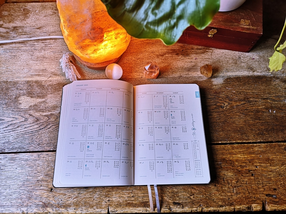 photo of Magic of I 2022 planner - monthly spread