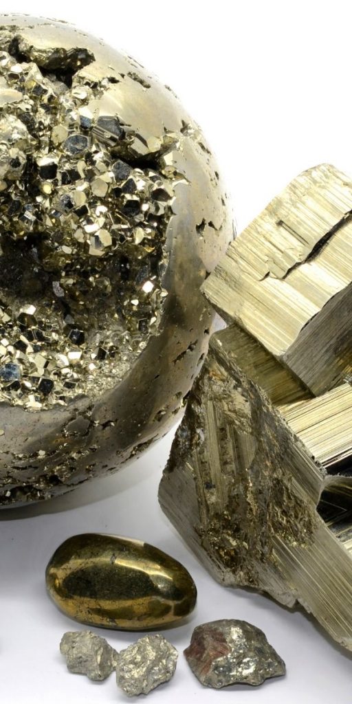 Photo of Pyrite as a part of crystals for confidence guide