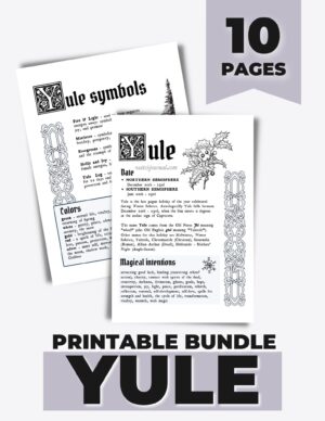 yule traditions book of shadows pages