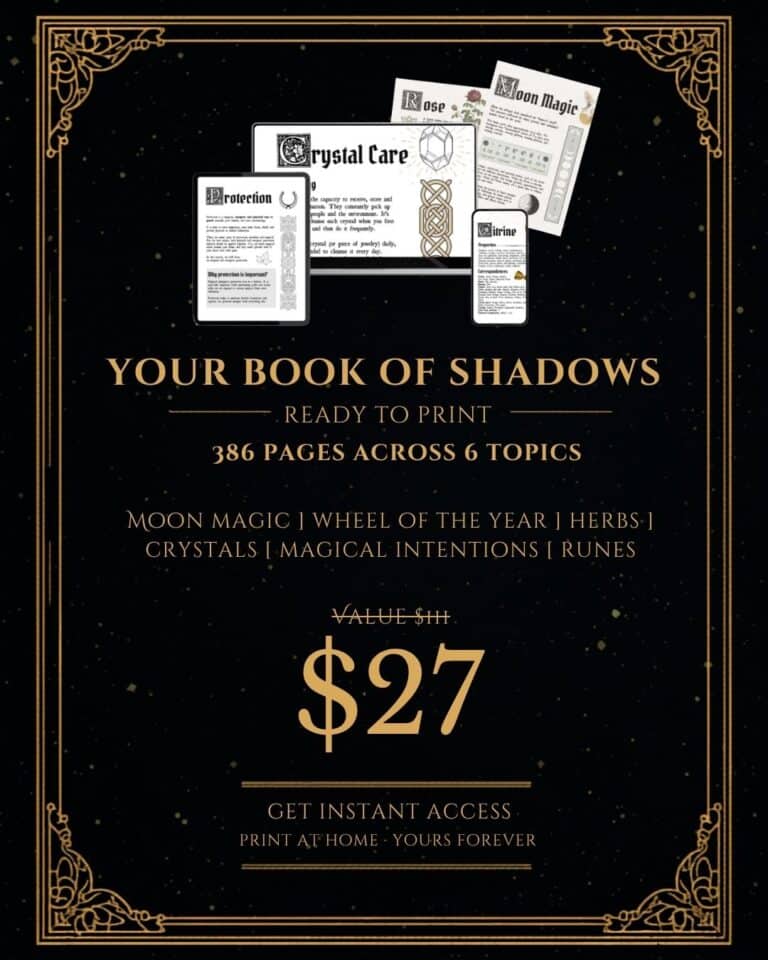Book of Shadows, Grimoire, PDF, Download, Witchcraft for Beginners